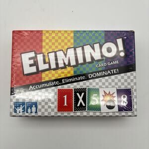 Elimino! A Fast Paced Card Game for Kids, Adults and Families. New. Sealed.